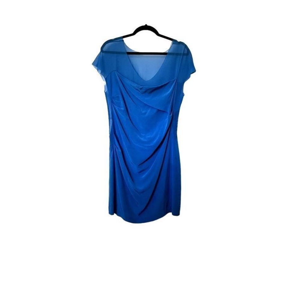 Anthropologie Madison Marcus Bright Blue Silk Dress